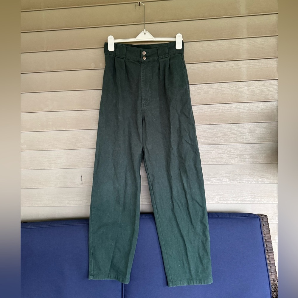 Lucy and Yak Addison - Cotton Jeans in Posy Green